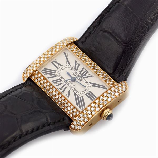 Cartier Tank Divan Factory Diamond XL wrist watch 2000s