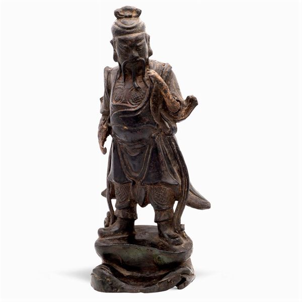 Burnished bronze sculpture