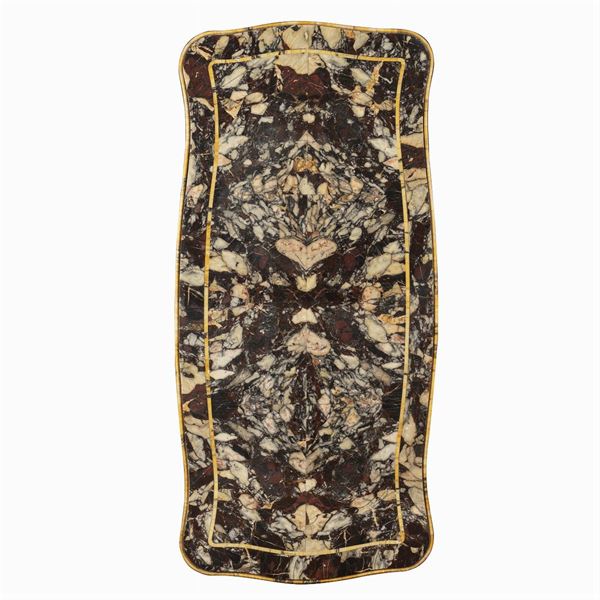 African and yellow siena marble shaped top