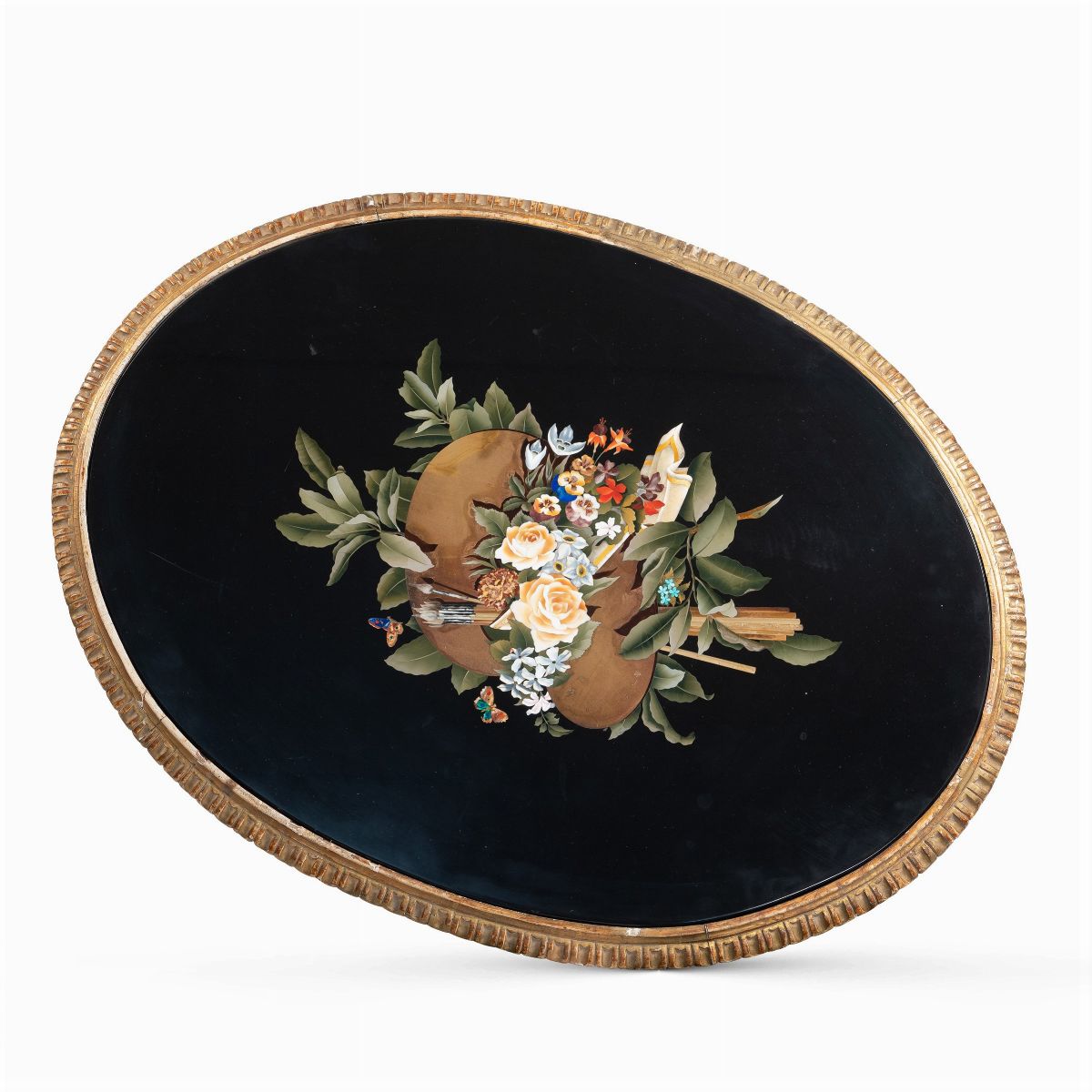 Piano Ovale in Pietre Dure
