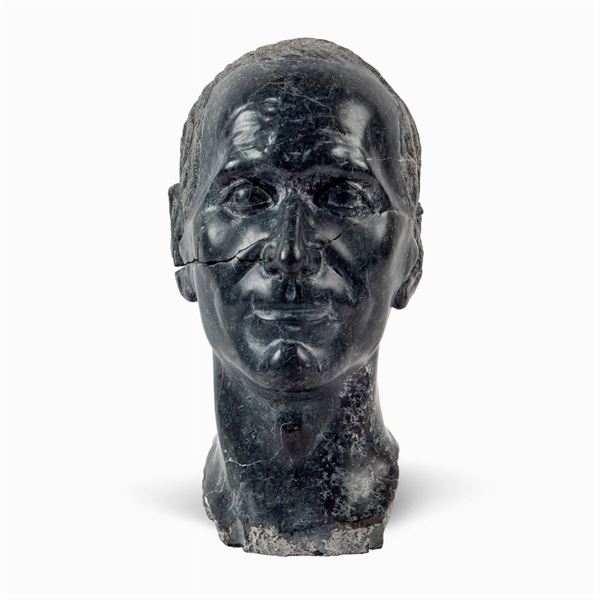 Green marble sculpture