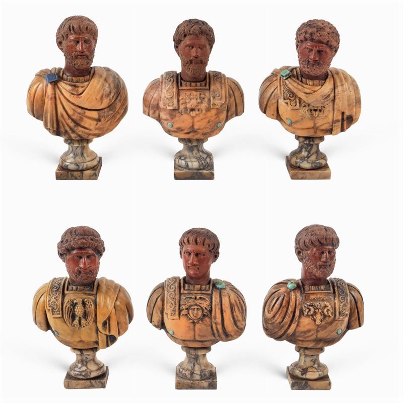 Collezione di Busti in Marmi Policromi (6)