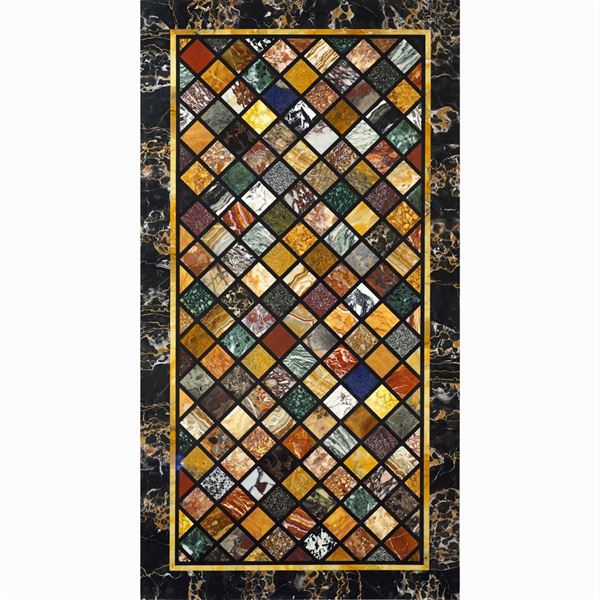 Rectangular marble top