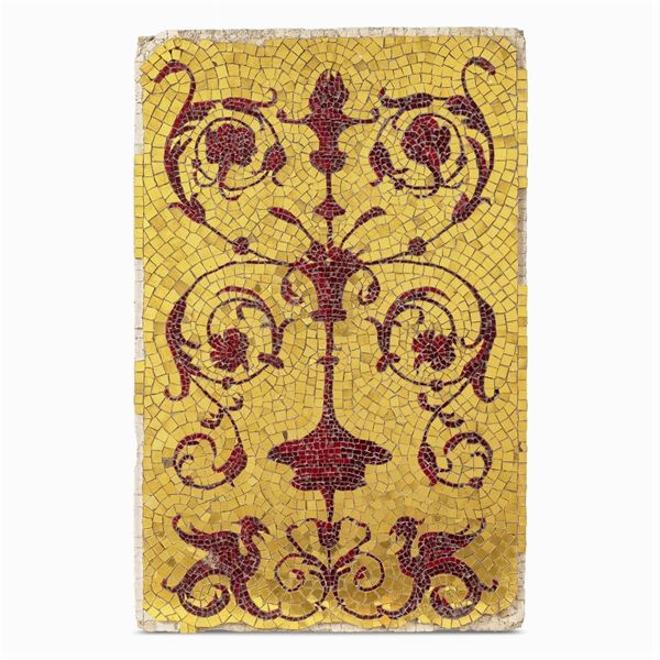 Mosaic panel  (Italy, 20th century)  - Auction PAINTINGS | FURNITURE | WORKS OF ART - Colasanti Casa d'Aste