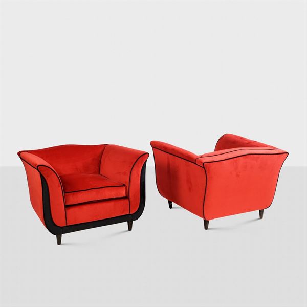 Guglielmo Ulrich, attribuito (2)  (Italia, anni 50)  - Asta DESIGN E ARTI DECORATIVE DEL 900  - Colasanti Casa d'Aste