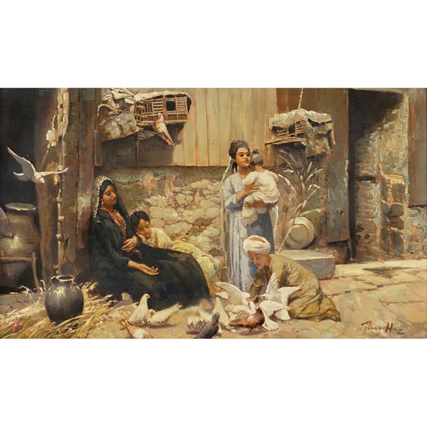 Orientalist painter  (20th century)  - Auction Old Master Paintings, Furniture, Sculpture and  Works of Art - Colasanti Casa d'Aste