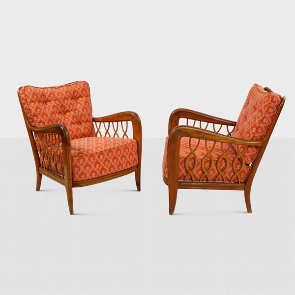 Paolo Buffa, attribuito (2)  (Italia, anni 50)  - Asta DESIGN E ARTI DECORATIVE DEL 900  - Colasanti Casa d'Aste