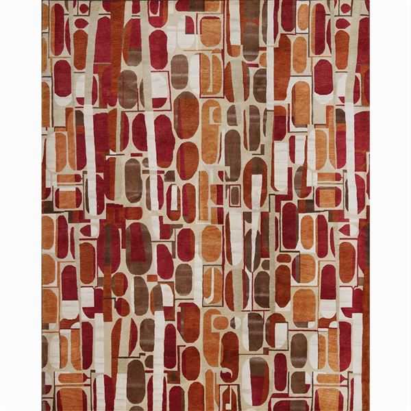 Decorative carpet  (Indo-Nepal, recent manufacture)  - Auction DESIGN AND 20TH DECORATIVE ARTS  - Colasanti Casa d'Aste
