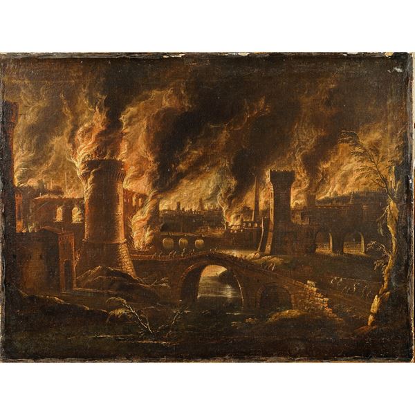 Giovanni Grevenbroeck detto il Solfarolo  (Paesi Bassi, 1650 - Milano, 1699)  - Asta Dipinti Antichi, Arredi, Sculture e Oggetti d'Arte - Colasanti Casa d'Aste