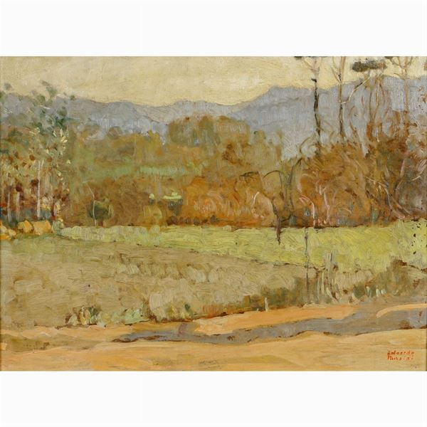 Edoardo Pansini  (Piazza Armerina 1986 - Napoli 1963)  - Auction WEB ONLY 20TH CENTURY PAINTINGS PRINTS AND SCULPTURES - Colasanti Casa d'Aste
