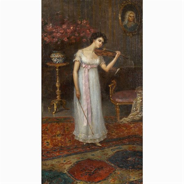 Pietro Gaudenzi  (Genova 1880 - Anticoli Corrado 1950)  - Auction WEB ONLY 20TH CENTURY PAINTINGS PRINTS AND SCULPTURES - Colasanti Casa d'Aste