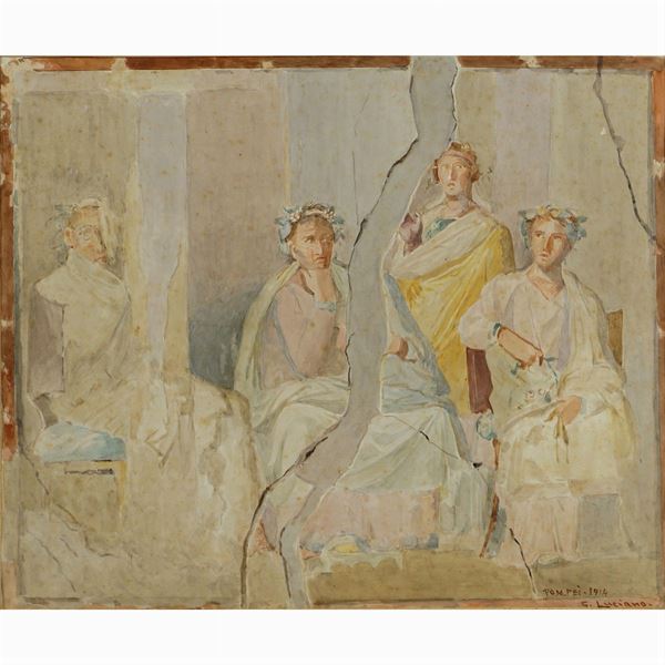 Gennaro  Luciano  (Napoli 1883 - 1959)  - Auction WEB ONLY 20TH CENTURY PAINTINGS PRINTS AND SCULPTURES - Colasanti Casa d'Aste