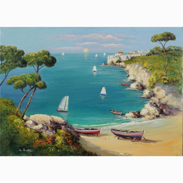 Antonio Anelli  (Bari 1941)  - Auction WEB ONLY 20TH CENTURY PAINTINGS PRINTS AND SCULPTURES - Colasanti Casa d'Aste