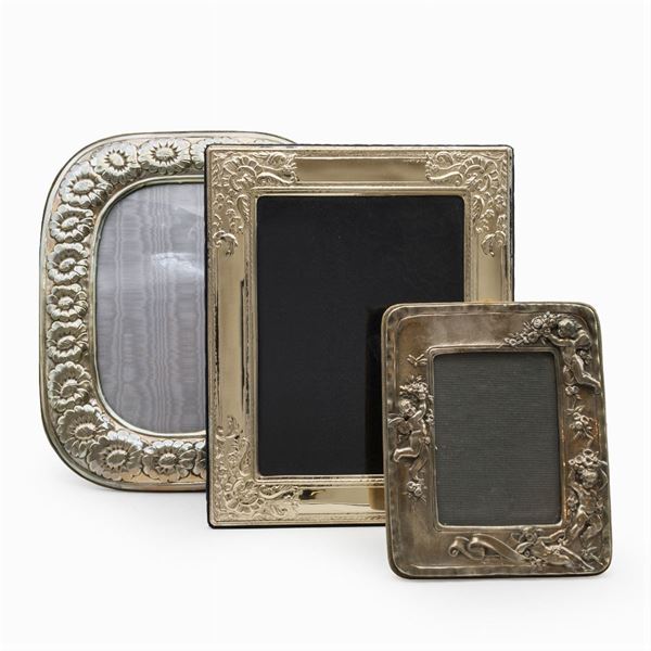 Three silver frames (3)