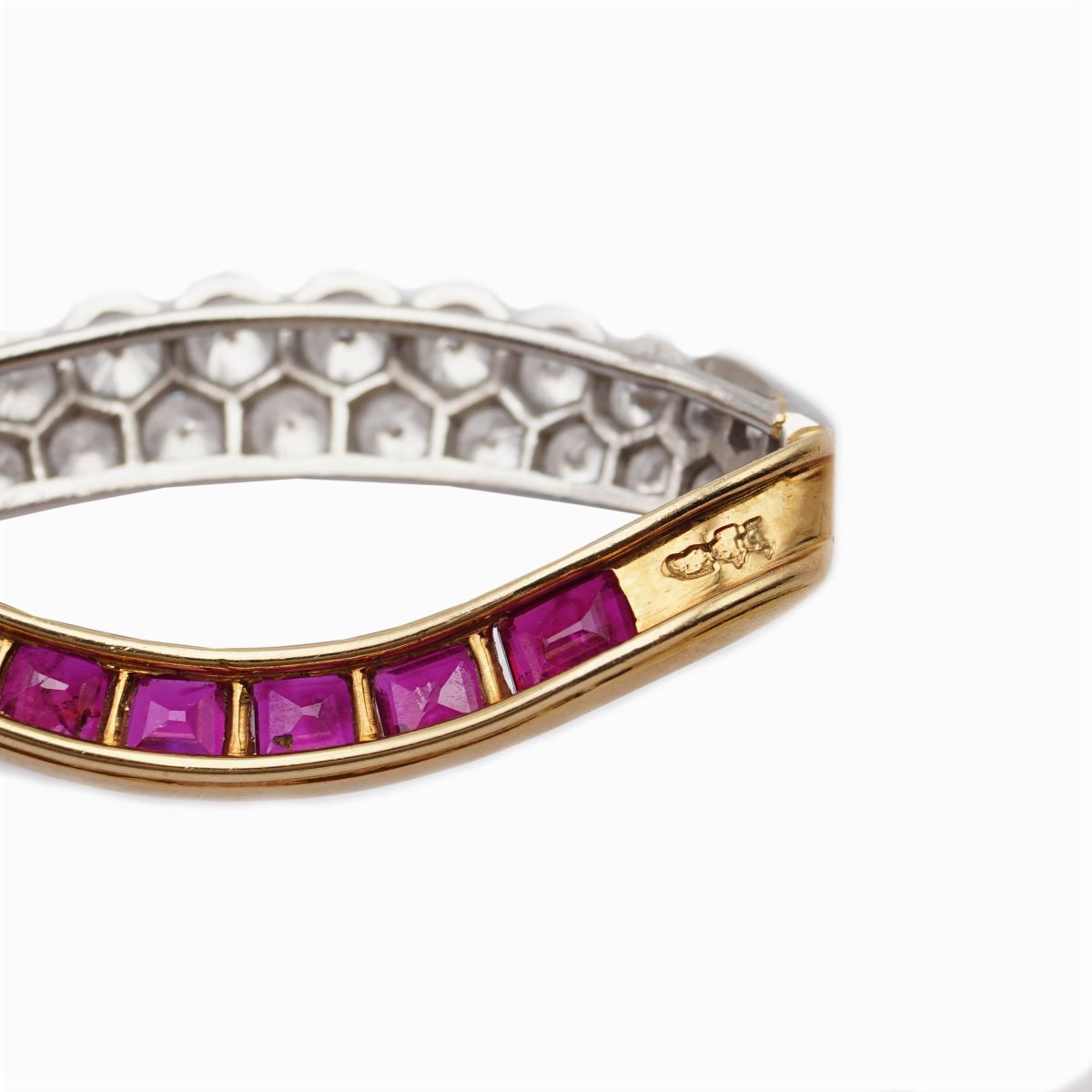 Cartier Paris, Importante Bracciale con Diamanti e Rubini