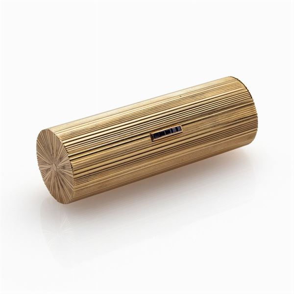 Trousse portarossetto in oro giallo 18kt