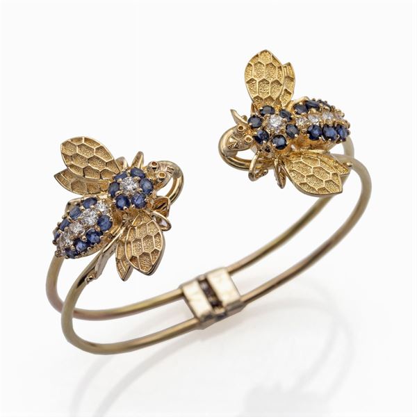 Bracciale a manetta in oro giallo 14kt  - Asta GIOIELLI  OROLOGI  FASHION VINTAGE - Colasanti Casa d'Aste