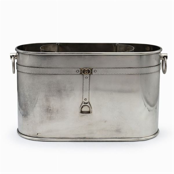 Gucci, cesto portabottiglie vintage