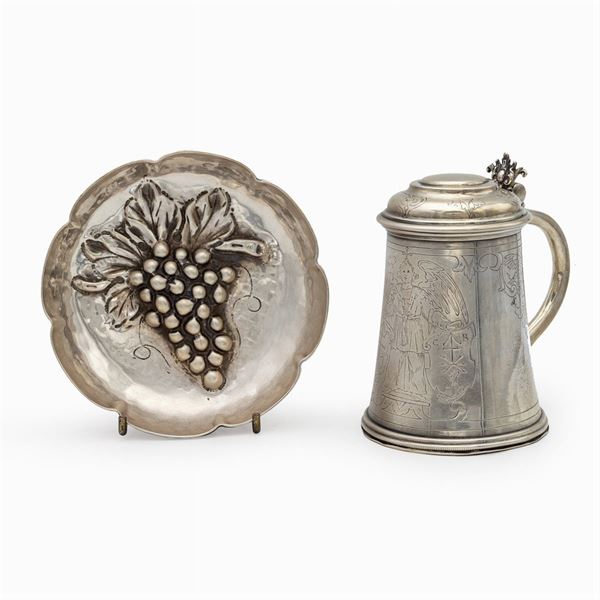 Group of silver objects (2)  (Italy, 20th century)  - Auction FINE SILVER AND ART OF THE TABLE - Colasanti Casa d'Aste