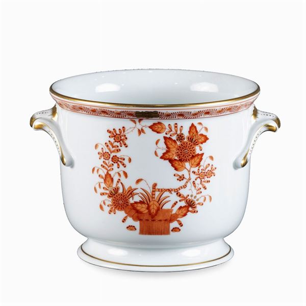 Herend, cachepot in porcellana  (Ungheria, XX Sec.)  - Asta Dipinti Antichi, Arredi, Sculture e Oggetti d'Arte - Colasanti Casa d'Aste