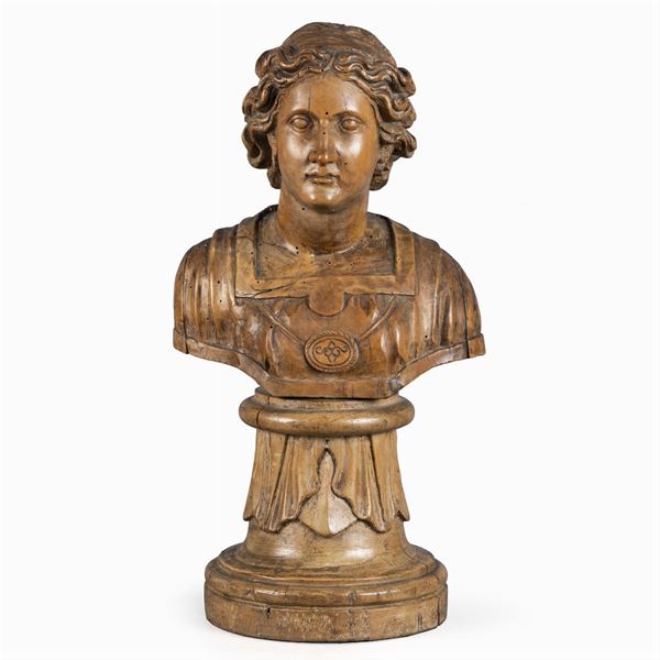 Wooden sculpture  (Italy, 19th century)  - Auction Old Master Paintings, Furniture, Sculpture and  Works of Art - Colasanti Casa d'Aste