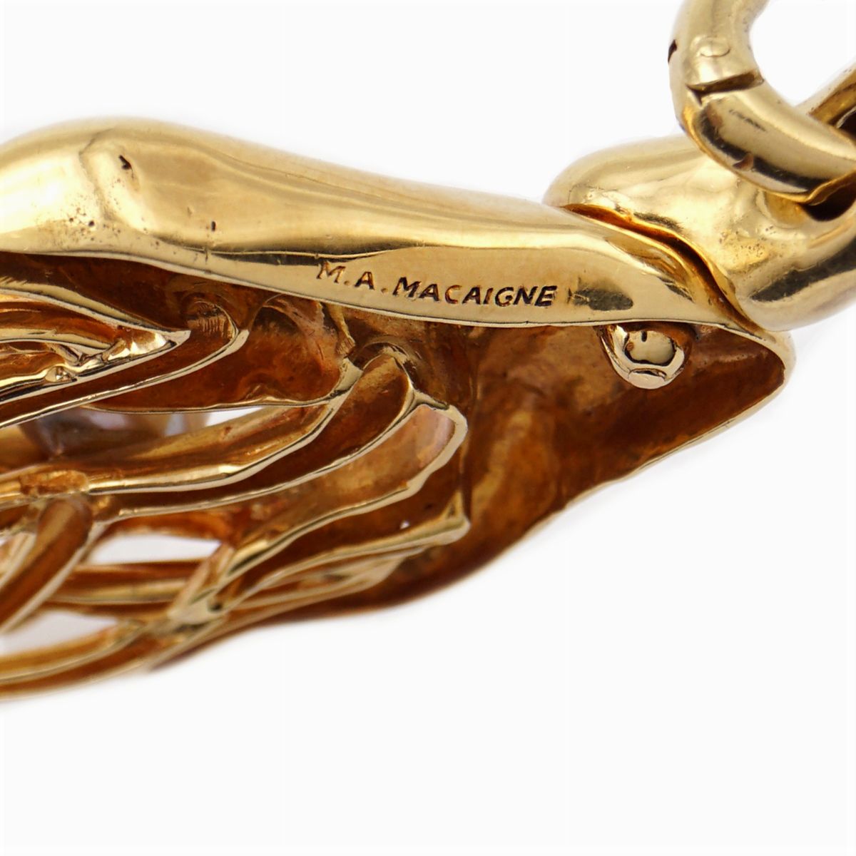 M. A. Macaigne, Collana Scultura in Oro Giallo 18kt