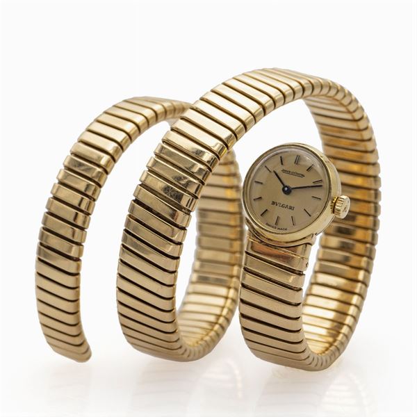Jager Le Coultre Bulgari collezione Tubogas, bracciale orologio a serpente