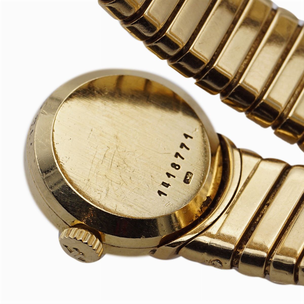 Jager le Coultre Bulgari Collezione Tubogas, Bracciale Orologio a Serpente