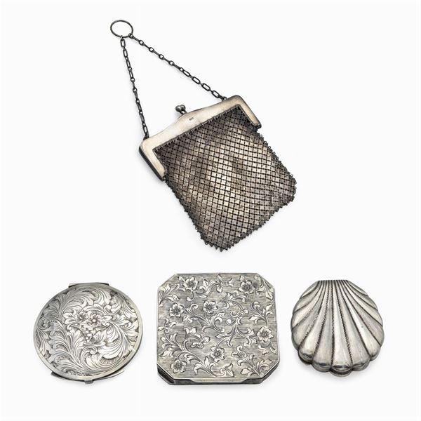 Group of silver objects (4)