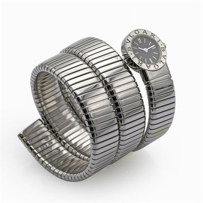 Bulgari Collezione Tubogas, Bracciale Orologio a Serpente