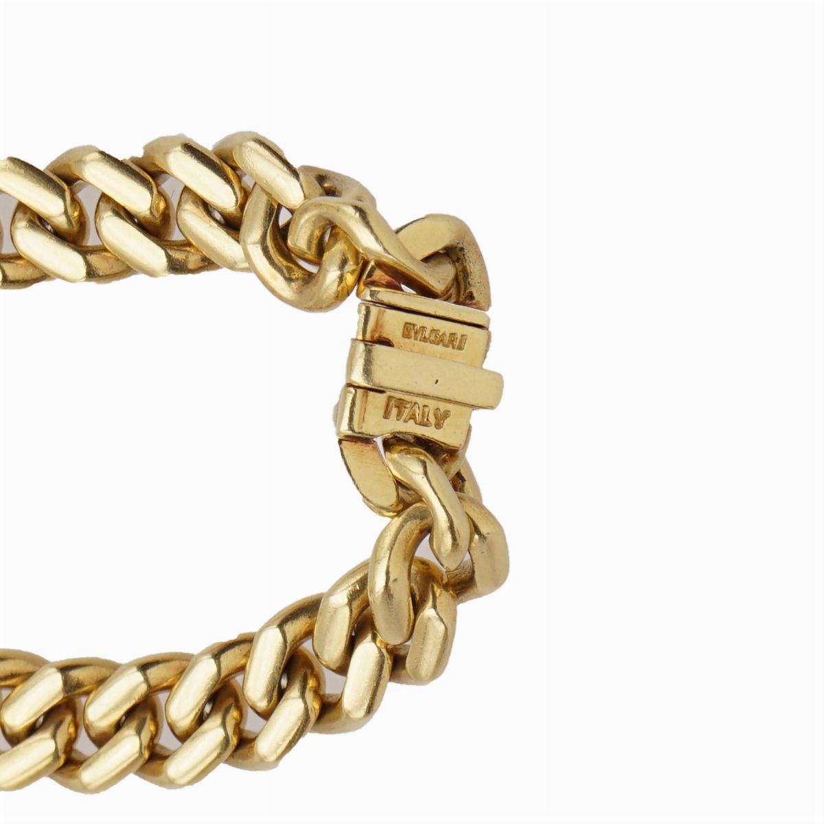 Bulgari, Collana in Oro Giallo 18kt Maglia Groumette