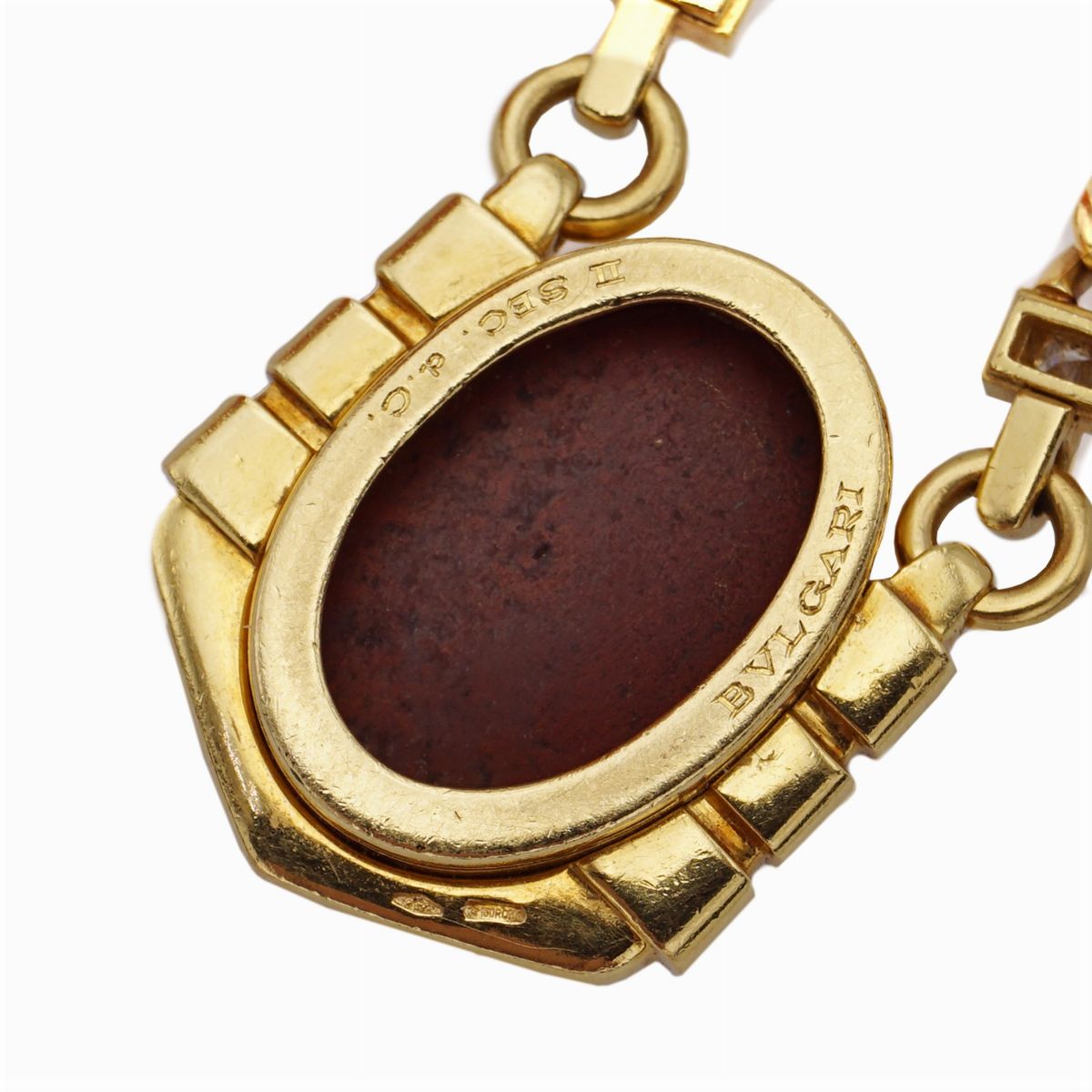 Bulgari, Collana in Oro Giallo 18kt Maglia Groumette