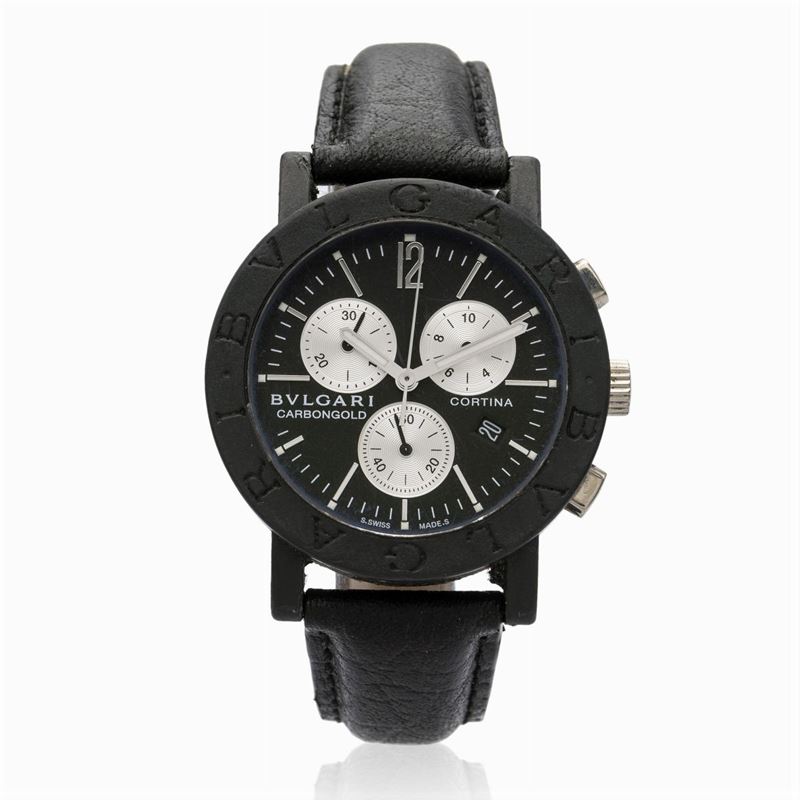 Bulgari Carbongold Cortina, Orologio Cronografo da Polso