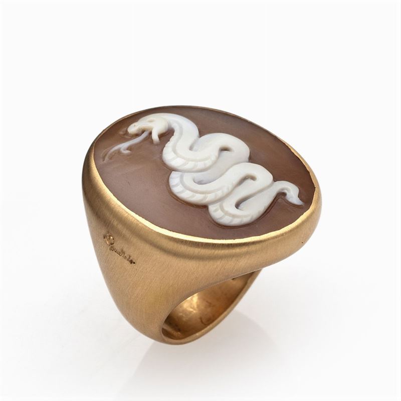 Pomellato Collezione Eva, Anello in Oro Rosa Satinato