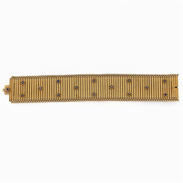 Bracciale a fascia in oro giallo 18kt