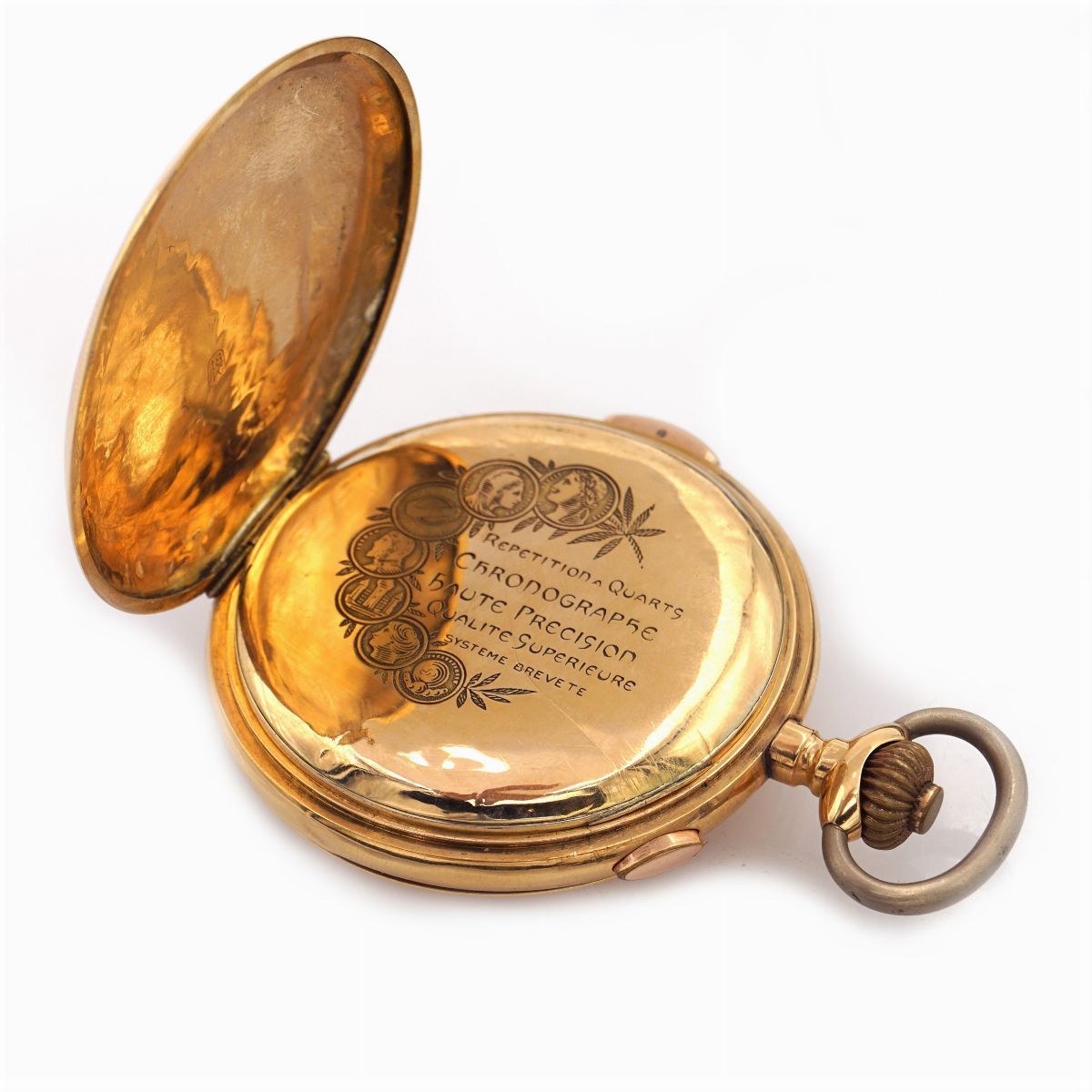Anonimo, Orologio da Tasca Savonette Crono Ripetizioni Ore e Quarti