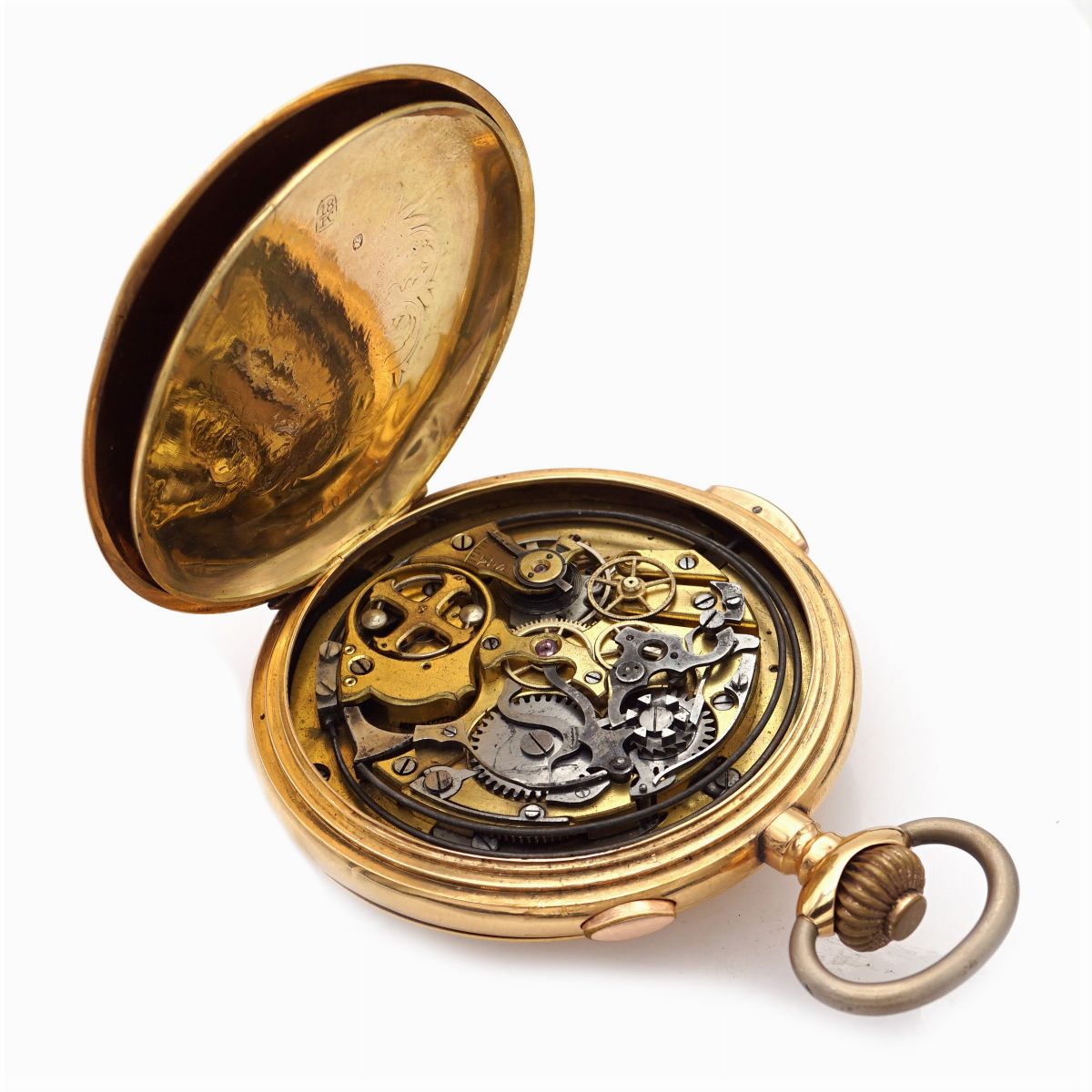 Anonimo, Orologio da Tasca Savonette Crono Ripetizioni Ore e Quarti