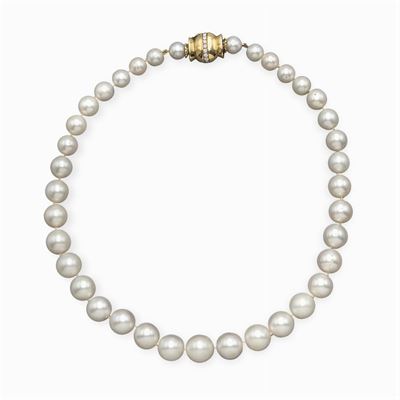 Collana Ad un Filo di Perle South Sea
