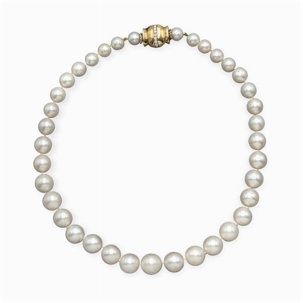 Collana ad un filo di perle South Sea