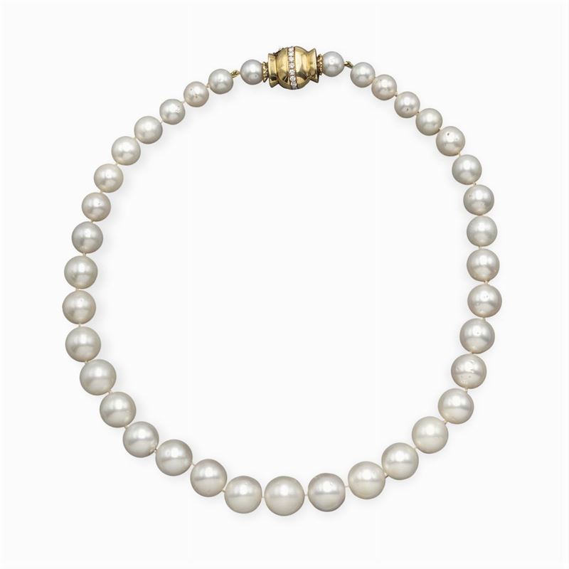 Collana Ad un Filo di Perle South Sea