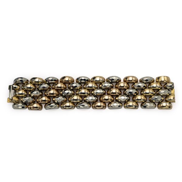 18kt three-color gold bracelet