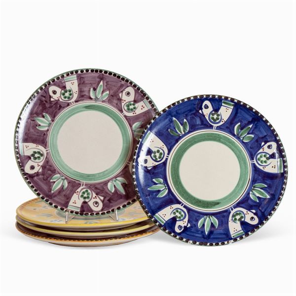 Vietri Manufactury (10)  (Italy, 20th century)  - Auction FINE SILVER AND ART OF THE TABLE - Colasanti Casa d'Aste