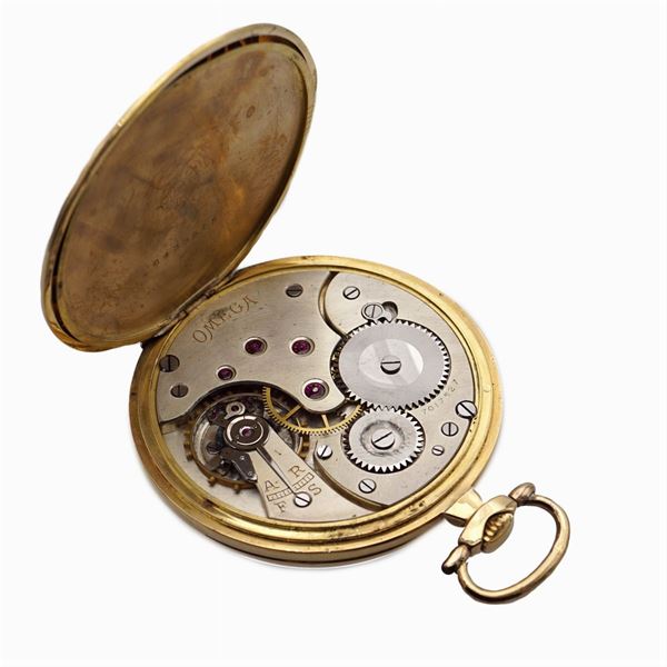 Omega, orologio da tasca in oro giallo 18kt (anni 30/40) - Asta GIOIELLI  OROLOGI FASHION VINTAGE - Colasanti Casa d'Aste