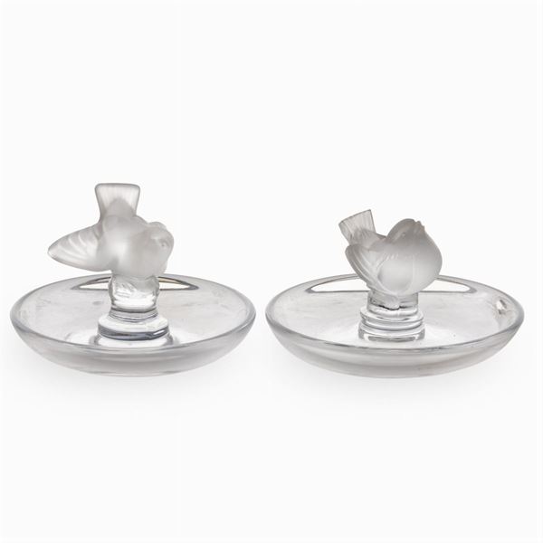 Lalique, coppia di posacenere