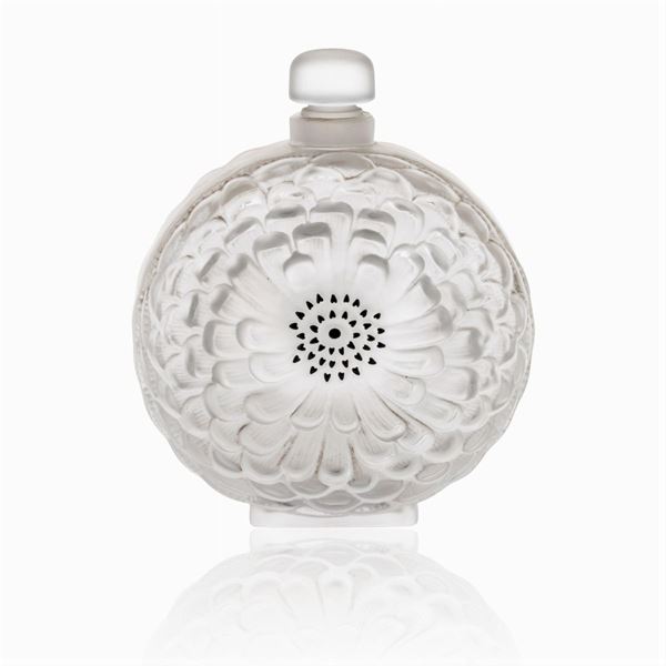 Lalique, bottiglia in vetro trasparente
