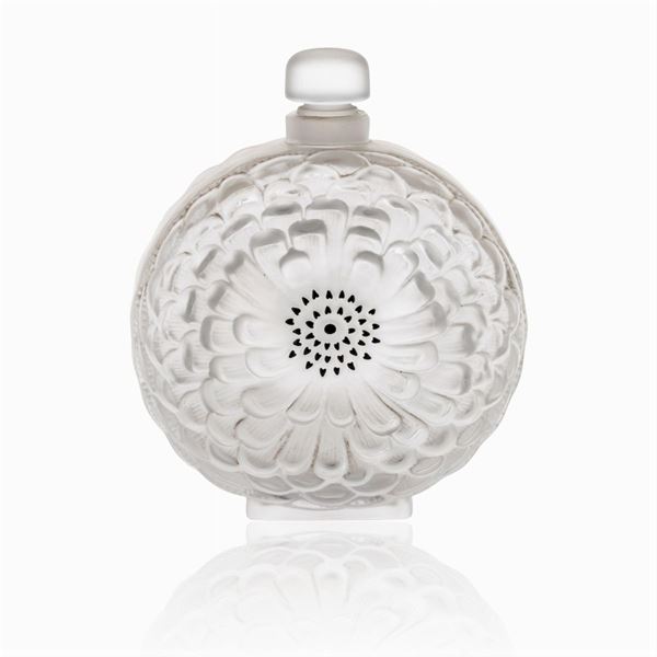 Lalique, bottiglia in vetro trasparente
