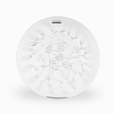 Lalique, Piatto in Vetro Trasparente
