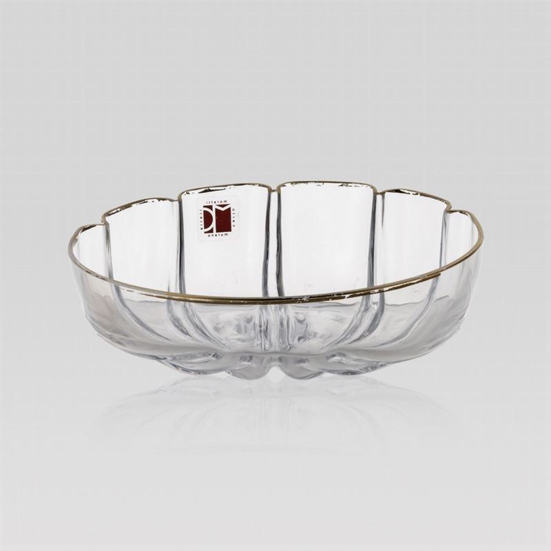 Carlo Moretti, Bowl in Vetro Trasparente