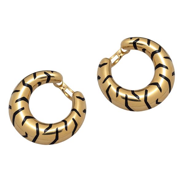 Cartier Panthère Tiger collection, creole earrings