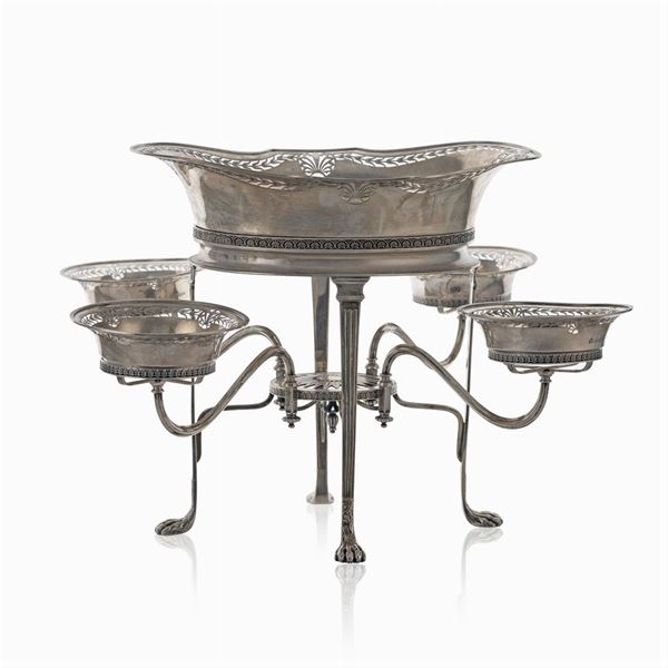 Silver Epergne  (Birmingham, 1912)  - Auction FINE SILVER AND ART OF THE TABLE - Colasanti Casa d'Aste